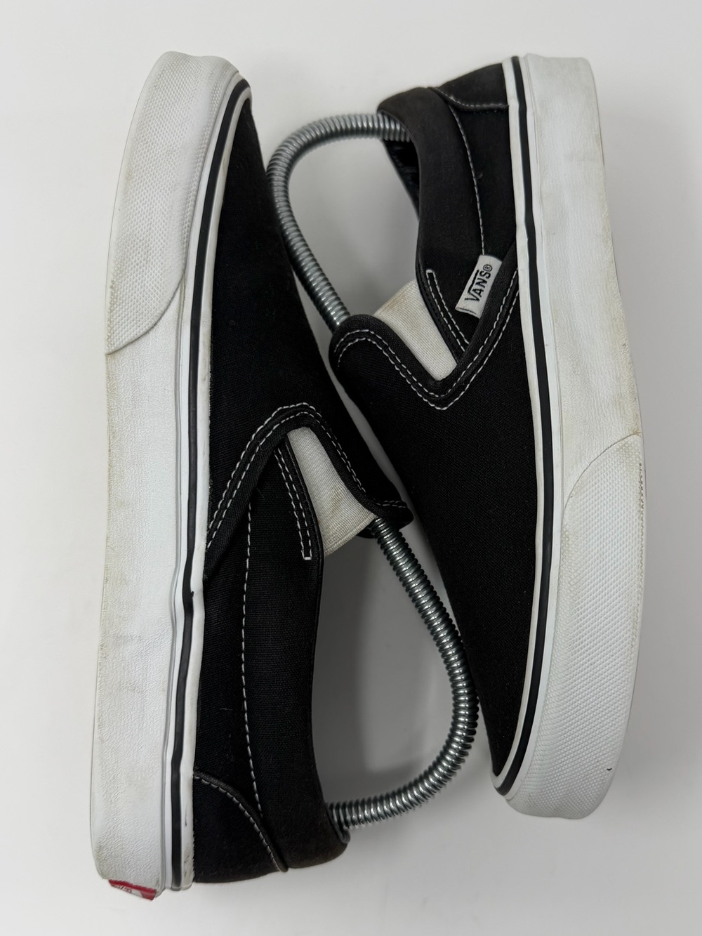 Vans Black Canvas Slip-On shoes - Picture 6 of 8